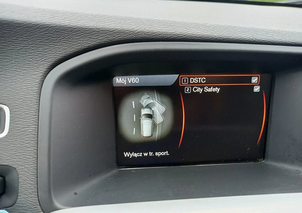Volvo V60 cena 43777 przebieg: 178000, rok produkcji 2014 z Rydzyna małe 232